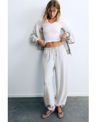 Pull&Bear - Joggingbroek Met Elastische Zoom - Lyst
