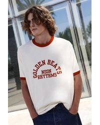 Pull&Bear - Ribbed Graphic T-Shirt - Lyst