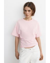 Pull&Bear - Panelled Boxy-Fit T-Shirt - Lyst