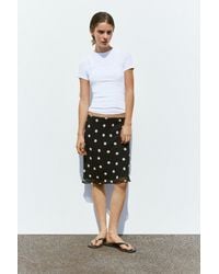 Pull&Bear - Polka Dot Skirt - Lyst