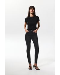 Pull&Bear - High-Waist Skinny Jeans - Lyst