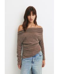 Pull&Bear - Bambula-Top Mit Bateau-Ausschnitt - Lyst