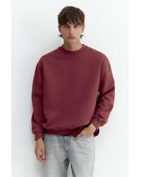 Pull&Bear - Relaxed Fit Round Neck Sweatshirt - Lyst