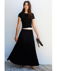 Pull&Bear - Flowy Paneled Midi Skirt - Lyst