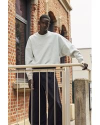 Pull&Bear - Sweat Col Rond En Bord-Côte Contrastant - Lyst
