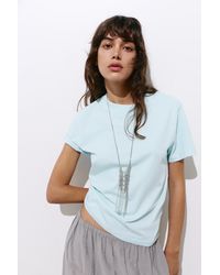 Pull&Bear - Basic Short Sleeve T-Shirt - Lyst