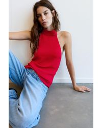 Pull&Bear - Flowing Halter Top - Lyst