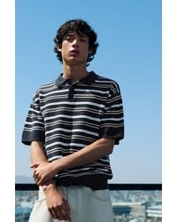 Pull&Bear - Stwd Gestreepte Tricot Polo - Lyst