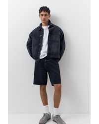 Pull&Bear - Standard Denim Bermuda Shorts - Lyst