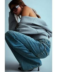Pull&Bear - Balloon-Fit Baggy Jeans With Seams - Lyst