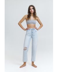 Pull&Bear - Ripped Mom Fit Jeans - Lyst