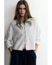 Pull&Bear - Soft Knit Cardigan - Lyst