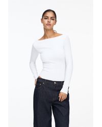 Pull&Bear - Long Sleeve Bodysuit - Lyst