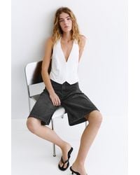 Pull&Bear - Jorts Denim Taille Basse - Lyst