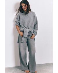 Pull&Bear - Basic Knit Sweater - Lyst