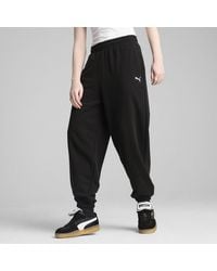 PUMA - Pantalones De Chándal Holgados Wardrobe Ess Para Mujer, Accesoiros, Negro - Lyst