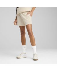 PUMA - Ess Elevated Strukturierte 5" Shorts Mit Hohem Bund Damen - Lyst