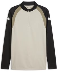 PUMA - Individualfinal Slim Long Sleeve Quarter-Zip Top - Lyst