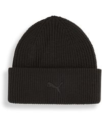 PUMA - Wardrobe Essentials Chunky Mid Crown Beanie - Lyst