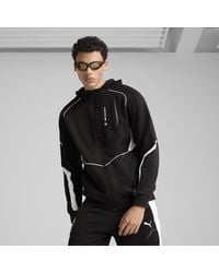 PUMA - Giacca Con Cappuccio Bmw M Motorsport Da Uomo, Abbigliamento, Nero - Lyst