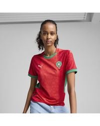 PUMA - Marokko 2025 Thuisshirt Voor Rood/Groen - Lyst