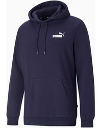 PUMA Fluffy Logo Hoodie in Black for 
