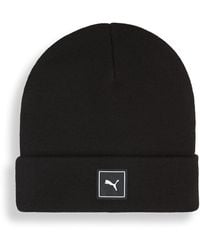 PUMA - Wardrobe Essentials High Crown Beanie - Lyst