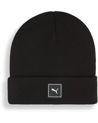 PUMA - Wardrobe Essentials High Crown Beanie - Lyst