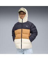 PUMA - Chaqueta Acolchada Con Capucha Juvenil, Ropa, Azul - Lyst