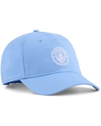 PUMA - Manchester City Essentials-Pet, Blauw/Wit - Lyst
