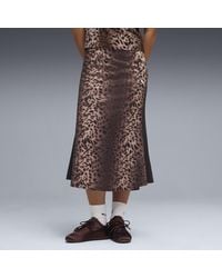 PUMA - T7 Leo Luxe Track Midi Rok Voor Maat - Lyst