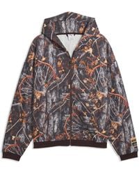 PUMA - Dylan Wildcat Printed Relaxed Full-Zip Basketball Hoodie - Lyst