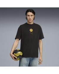 PUMA - Borussia Dortmund Ftblstatement Celerator T-Shirt, Zwart/Geel, Maat - Lyst