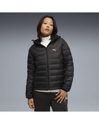 PUMA - Chaqueta De Plumón Con Capucha Packlite Para Mujer, Ropa, Negro - Lyst