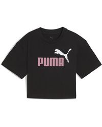 PUMA - Essentials 2 Colour No. 1 Logo Kurzes T-Shirt Teenager, Age, /Poised Rosa - Lyst