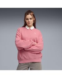 PUMA - Wardrobe Essentials Oversized Sweatshirt - Lyst