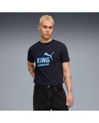 PUMA - Manchester City King Logo T-Shirt Dark - Lyst