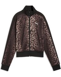 PUMA - Leopard Luxe T7 Track Jacket - Lyst