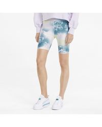 puma denim bike shorts