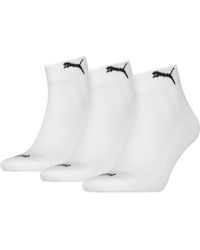 PUMA - Quarter Socks (3 Pack) - Lyst