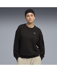 PUMA - Essentials Elevated Sweatshirt Mit Rundhalsausschnitt Damen, Kleidung - Lyst