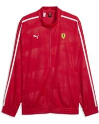 PUMA - Scuderia Ferrari T7 Oversized Track Jacket - Lyst
