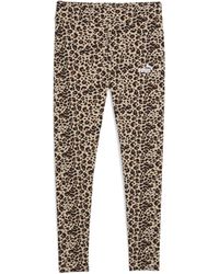PUMA - Essentials Leggings Mit Animal-Print Damen, Collections, Toasted Almond - Lyst