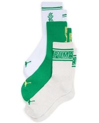 PUMA - Half-Terry Low Crew Length Socks (3 Pairs) - Lyst