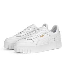 PUMA - Carina Street Sneaker White-rose Mauve-feather Gray - Lyst