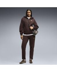 PUMA - Chándal Con Capucha Metálico Para Mujer, Ropa, Marrón - Lyst