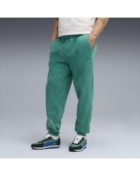 PUMA - Elevated Essentials Acid Wash Fleece Sweatpants - Lyst