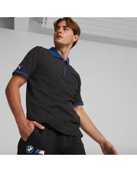 PUMA BMW M Motorsport Poloshirt mit Reißverschluss für - Schwarz