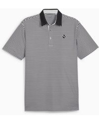 PUMA - Pure Stripe Golf Polo Shirt - Lyst