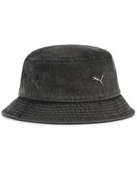 PUMA - Wardrobe Essentials Metal Cat Bucket Hat - Lyst